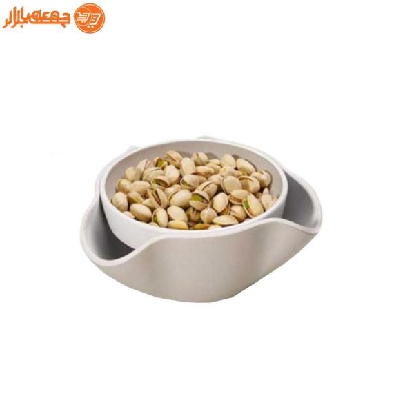ظرف آجیل و تخمه خوری دو تکه