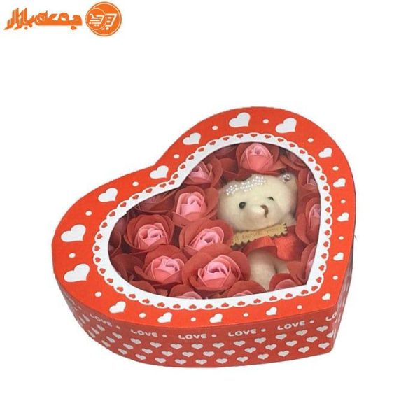 پکیج گل صابونی عروسک دار
