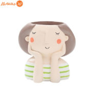 گلدان طرح دختر