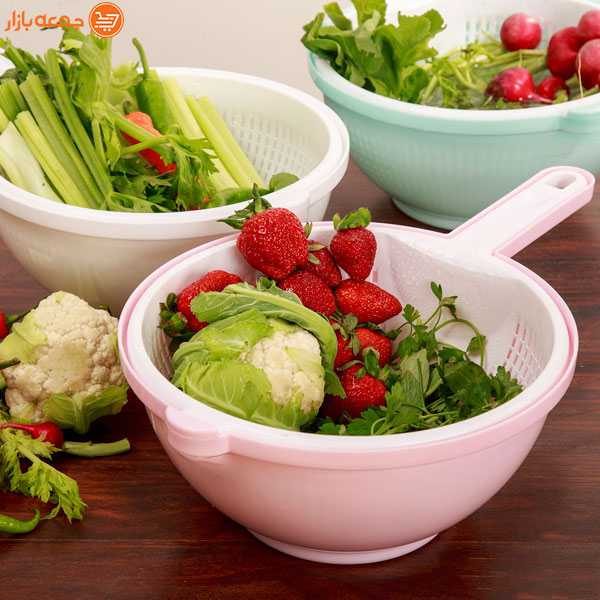 لگن و آبکش دسته دار آبتین