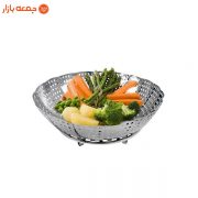 سبد بخارپز استیل جمع شونده