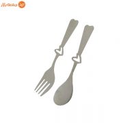 ست قاشق و چنگال کودک قلب