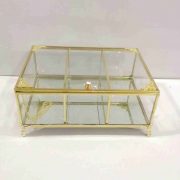 باکس شیشه ای 3 خانه تی بگ و تنقلات